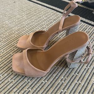 Asos wide fit platform block heels